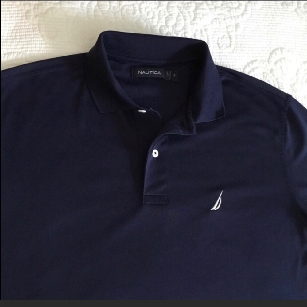 Like New! Men’s Navy Nautica Polo Shirt - Picture 3 of 3